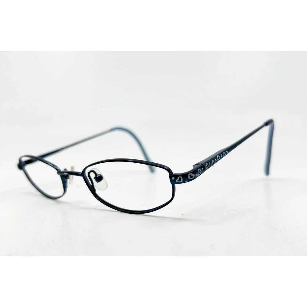 FADZ Eyeglasses Frames Kids Blue Flair BLU Heart Detail 46-16-130